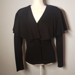 Anne Klein vintage drape top blouse cowl shirt